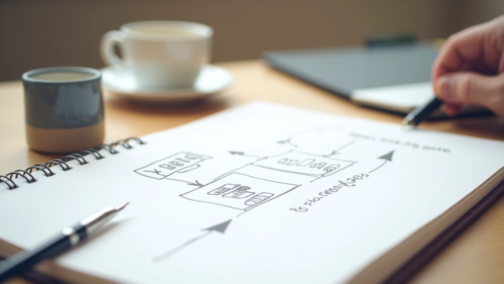 Entonnoir de vente montrant les différents niveaux de produits avec des flèches indiquant la progression vers les ventes additionnelles