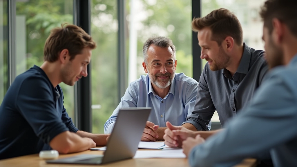 Équipe discutant d'une stratégie d'automatisation